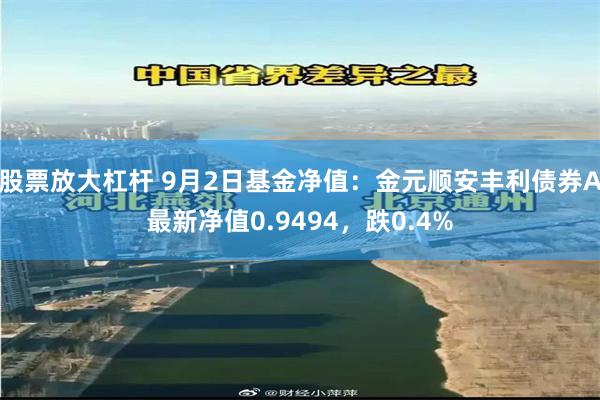 股票放大杠杆 9月2日基金净值：金元顺安丰利债券A最新净值0.9494，跌0.4%