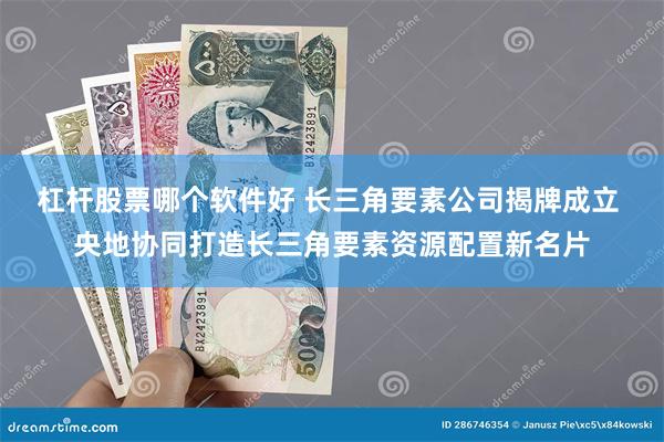 杠杆股票哪个软件好 长三角要素公司揭牌成立 央地协同打造长三角要素资源配置新名片