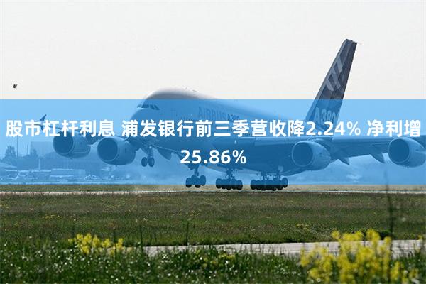 股市杠杆利息 浦发银行前三季营收降2.24% 净利增25.86%