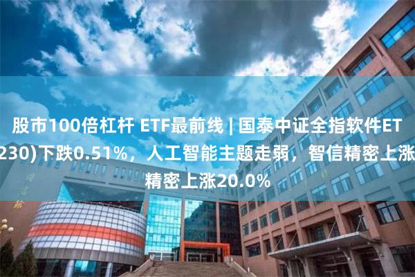 股市100倍杠杆 ETF最前线 | 国泰中证全指软件ETF(515230)下跌0.51%，人工智能主题走弱，智信精密上涨20.0%